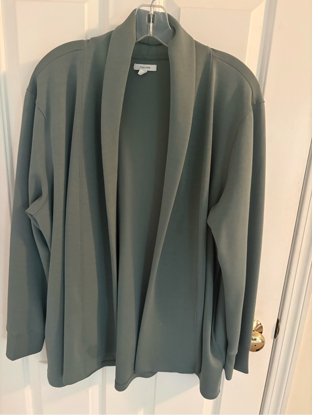 Maurices Sage Green Open Front Cardigan